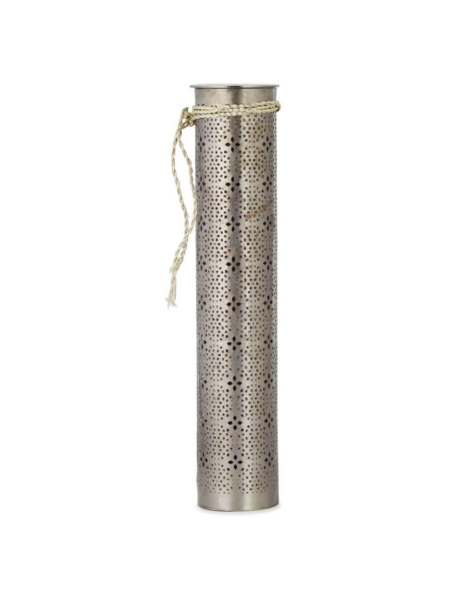 Fabindia Antique Silver Metal Akha Neroli Cutwork Incense Sticks with Holder