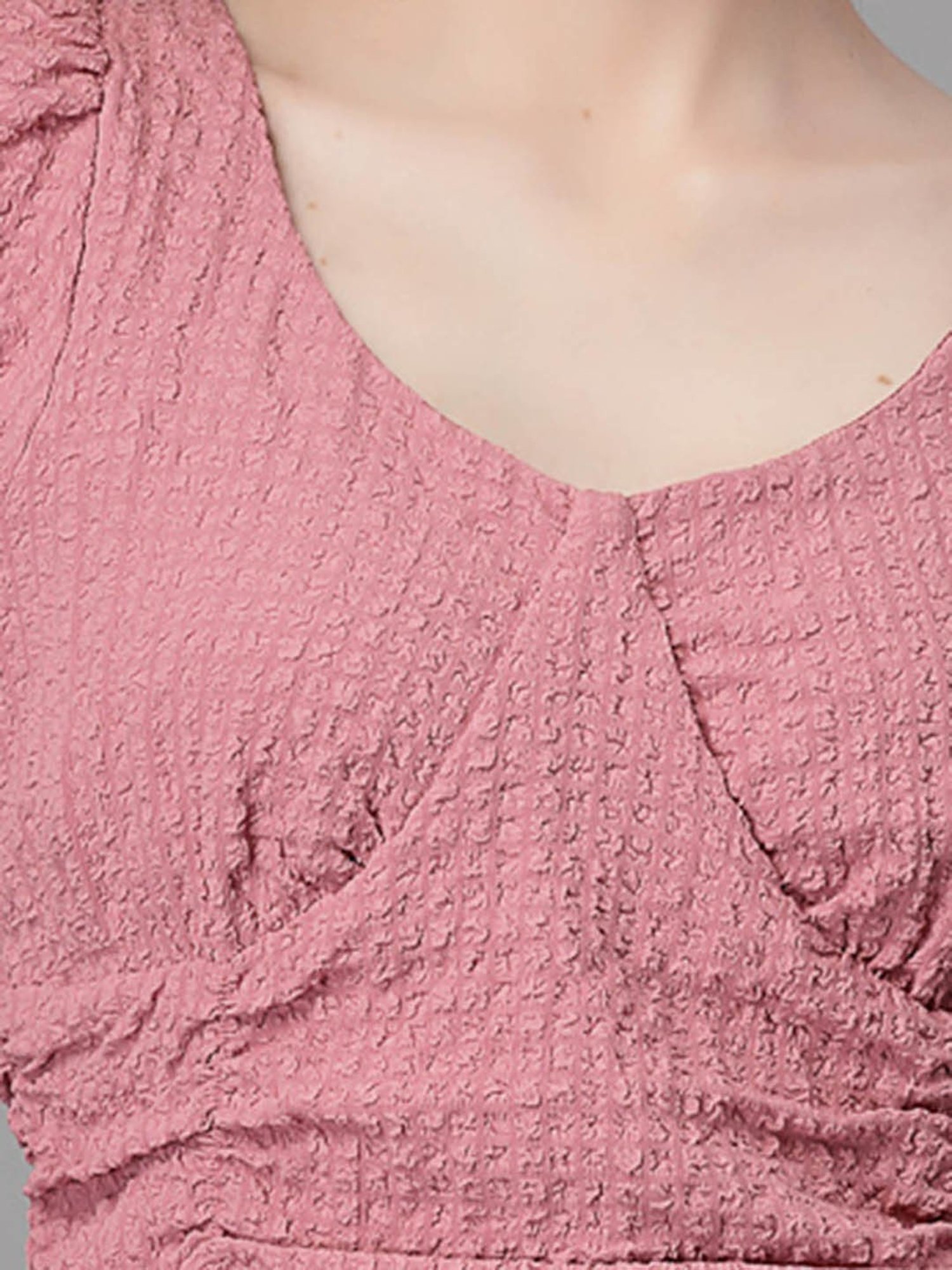 Global Republic Pink Embroidered Top