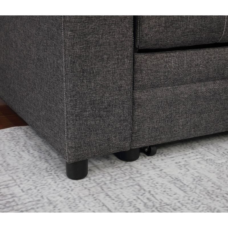 Ransford Tufted Sectional Gray - miBasics