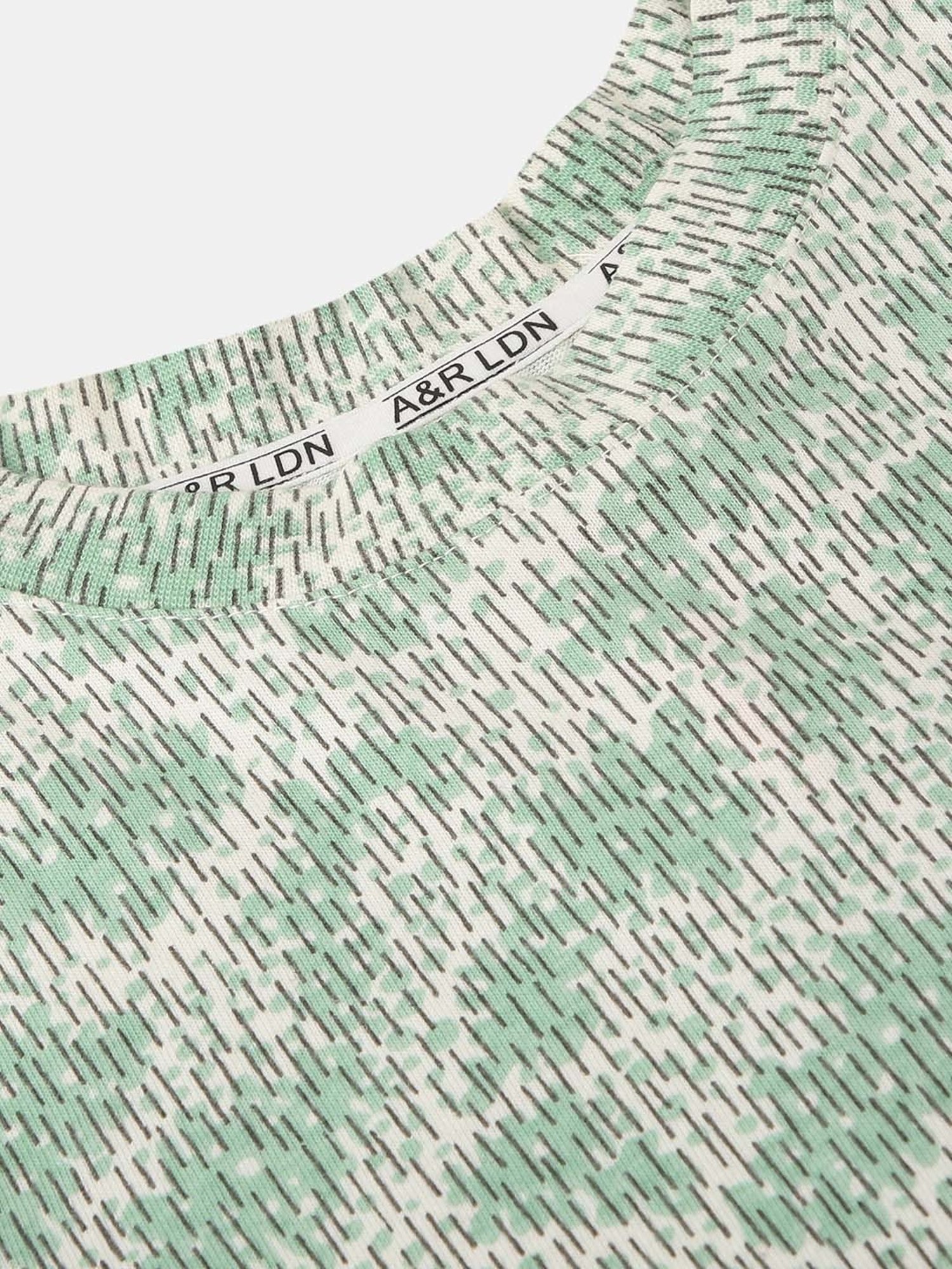 Angel & Rocket Kids Grey & Green Cotton Printed T-Shirt