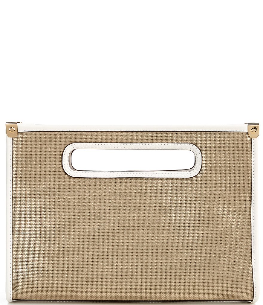 Kate Landry Satin Buckle Clutch Bag