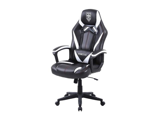Vonesse Green Gaming Chair, Gaming Desk Chair for Teens, Computer Chair with Massage, High Back Home Office Desk Chairs, Big and Tall Gamer Chair, Computer Desk Chair, Game Chair for Kids (Green)