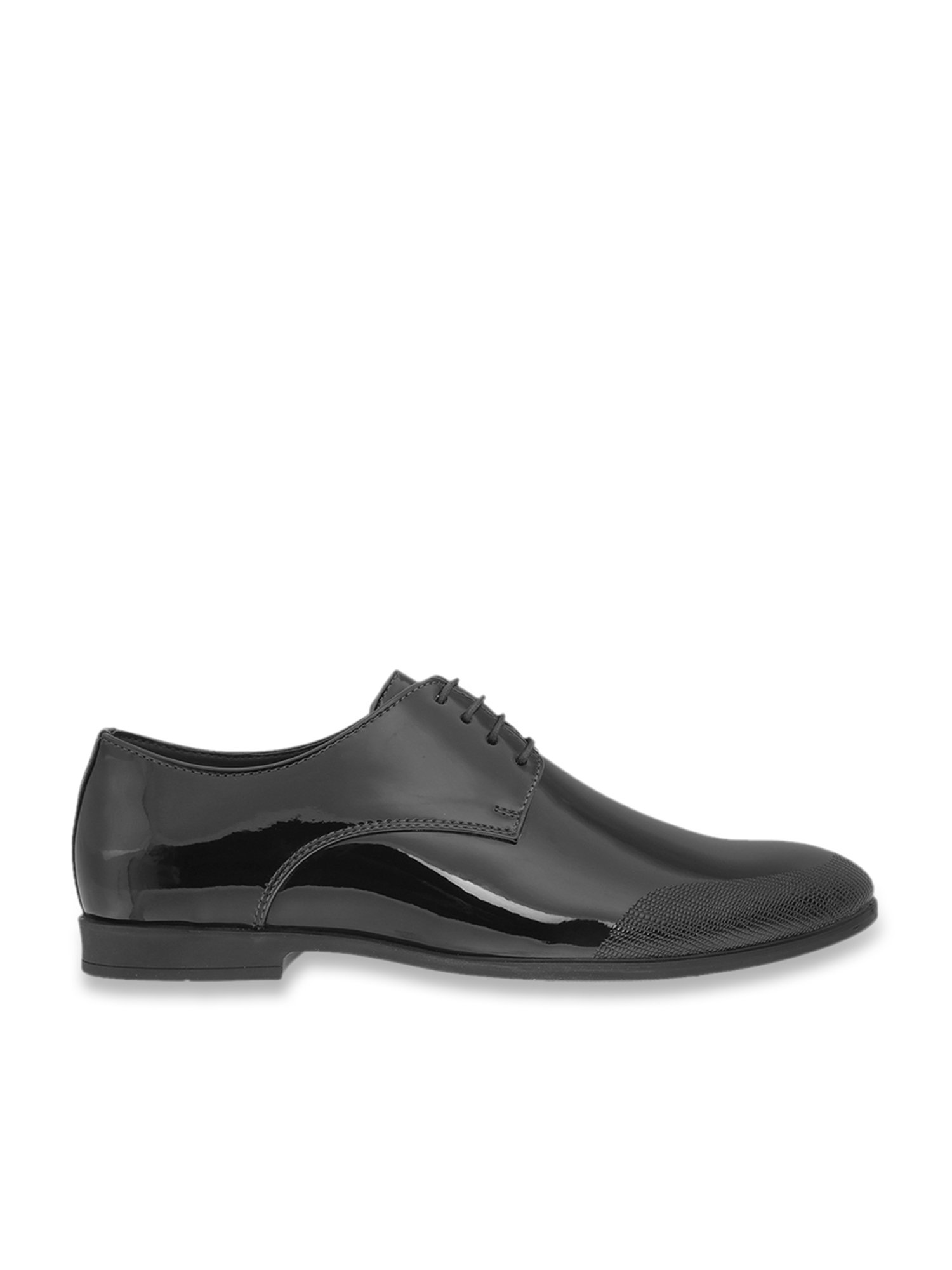 Walkway Men's Black Derby Shoes