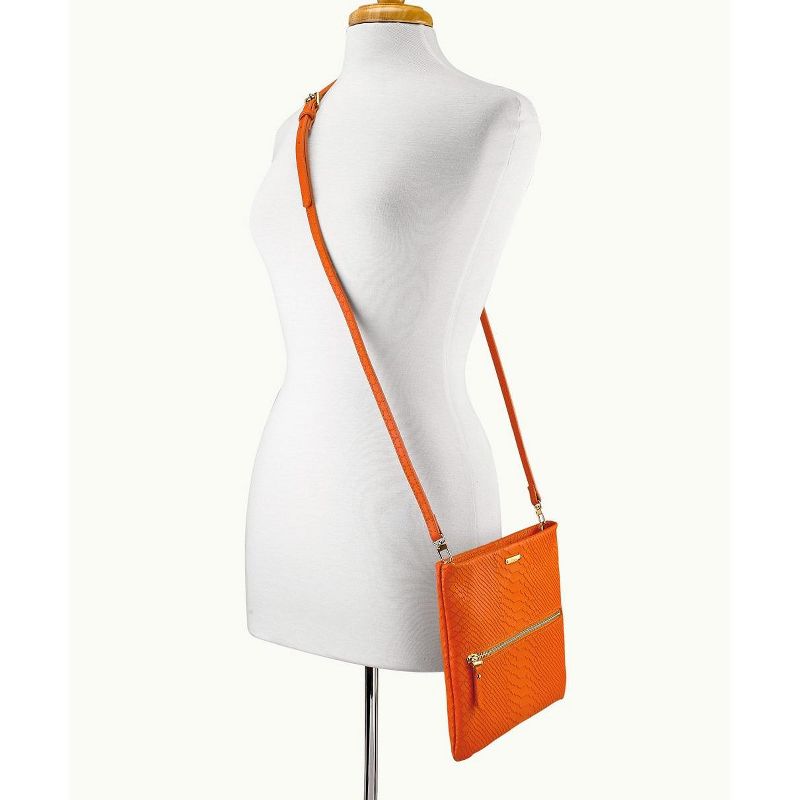 GiGi New York Orange Cathy Crossbody Bag