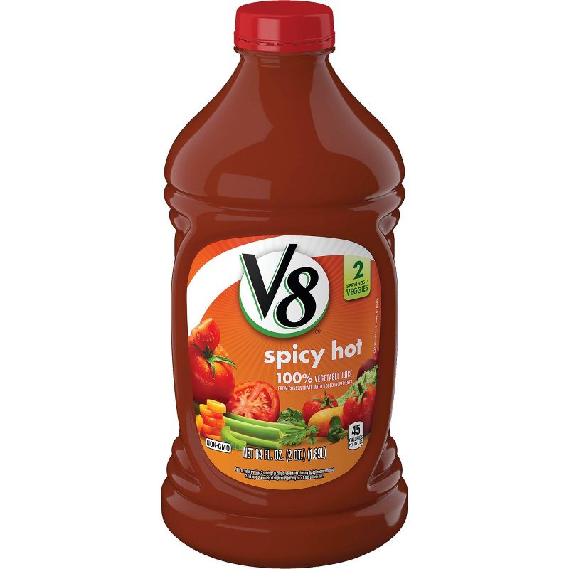 V8 Spicy Hot 100% Vegetable Juice - 64 fl oz Bottle
