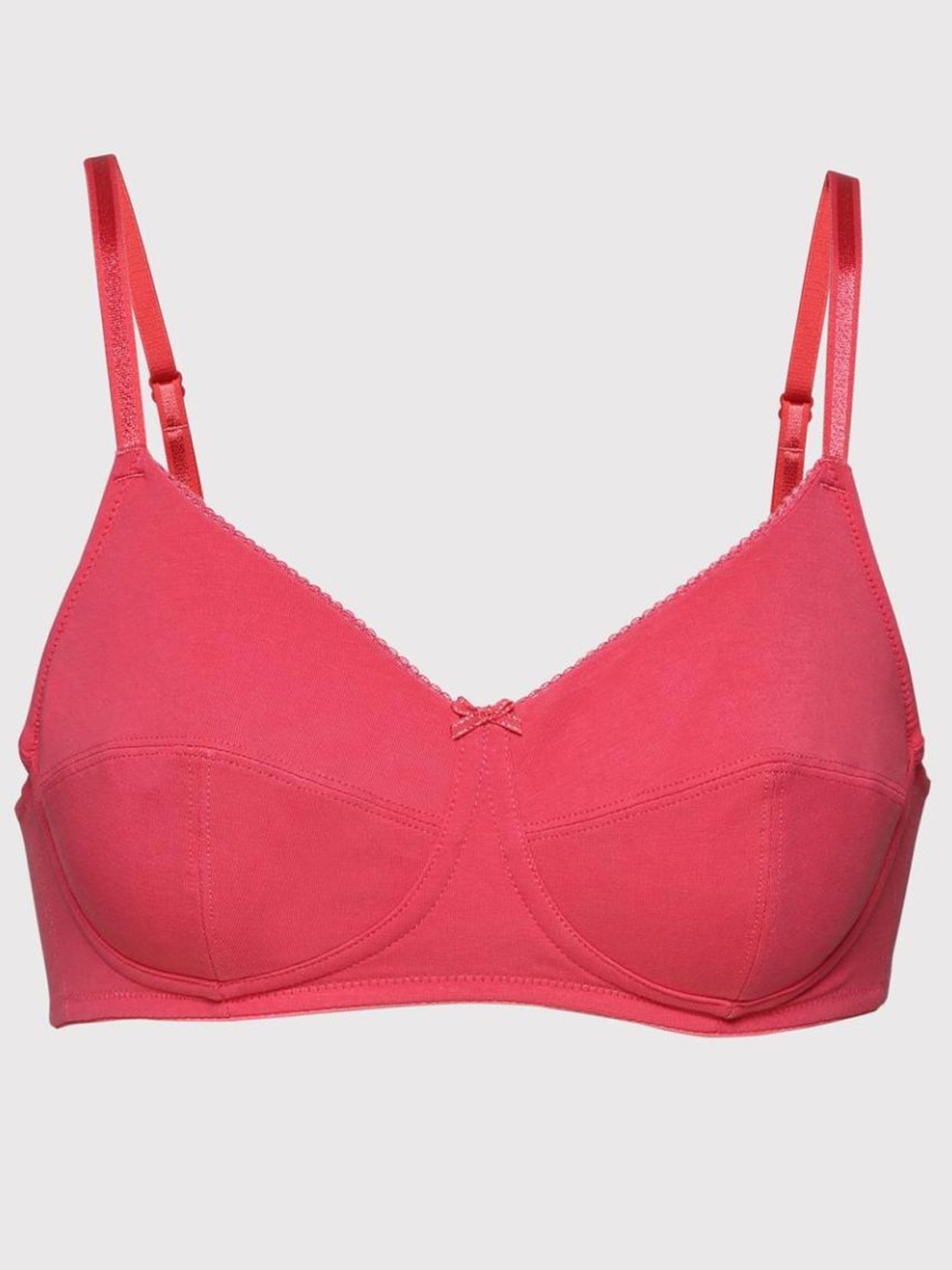 Tweens Peach & Green Non Padded Bra (Pack Of 2)