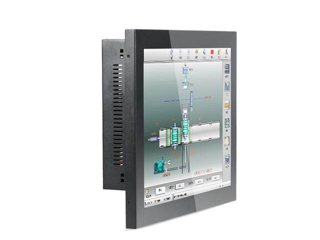 15" Industrial Panel PC,All in One Computer,Intel Celeron J1800,Windows 7/10,Linux,10 Points Capacitive Touch Screen,(Black),[1VGA/3USB2/1USB3/1LAN/3COM/FAN],(4G RAM/128G SSD)