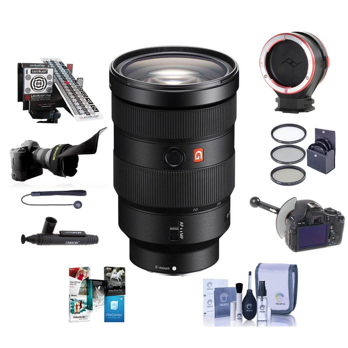 Sony FE 24-70mm f/2.8 G Master E-Mount Lens With Premium Acc Bundle #SEL2470GM B