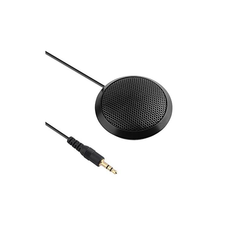 Computer Microphone, 3.5mm Microphone 360&deg; Omnidirectional Bluetooth Speaker with Microphone for Meeting Chatting Video Conferencing Recording Sound