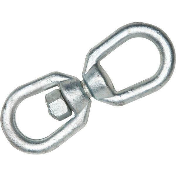 Galvanized Steel 1/4" Eye & Eye Swivel T9630435