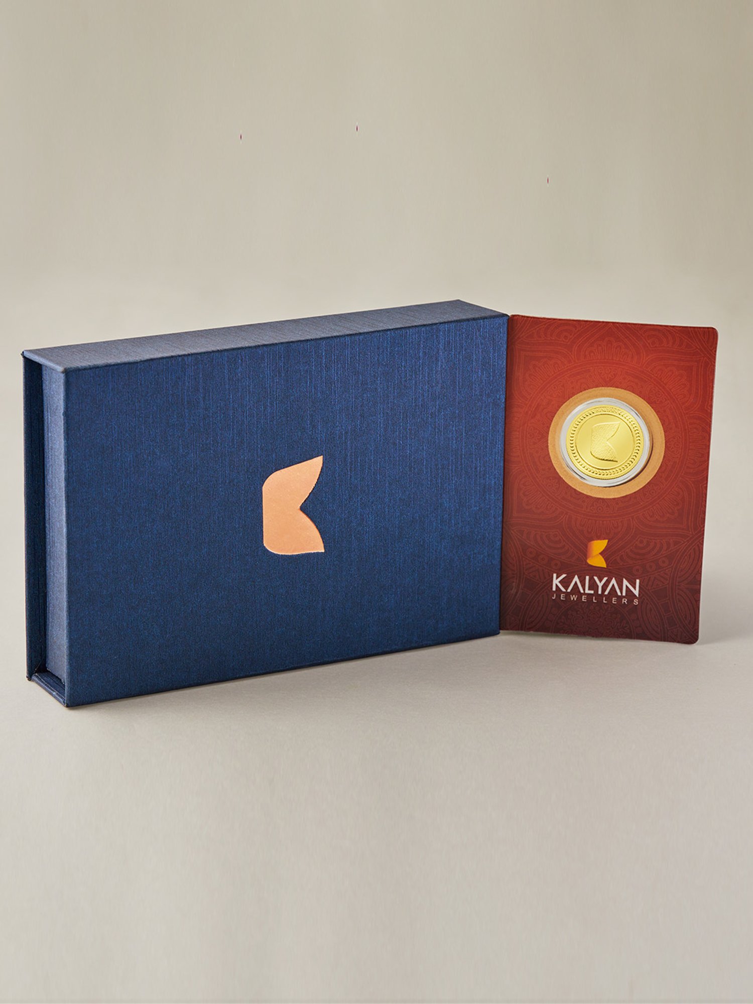 Kalyan Jewellers Rose 22k (916) 5gm BIS Hallmarked Gold Coin