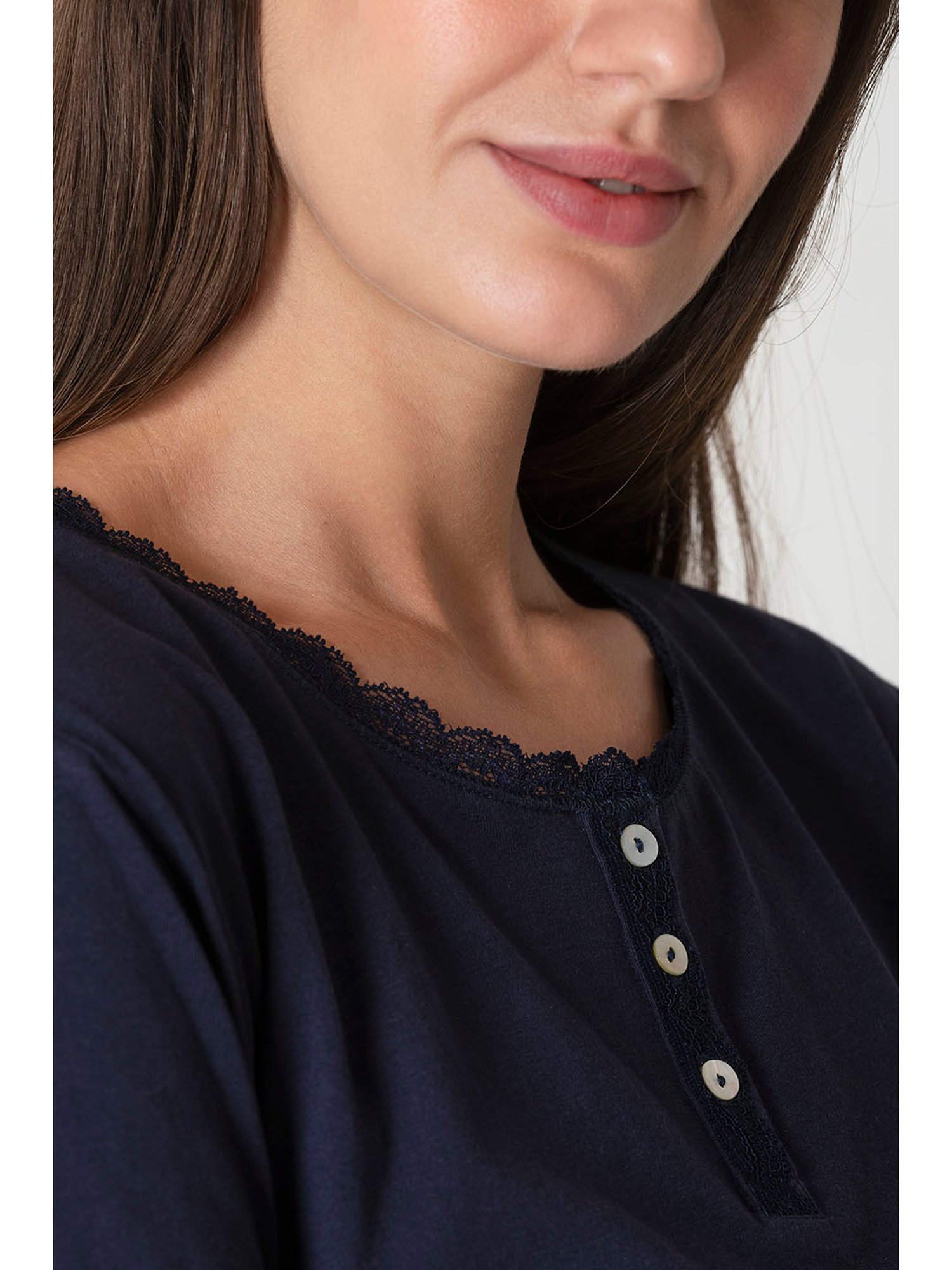 The Calm Collective Navy Textured T-Shirt