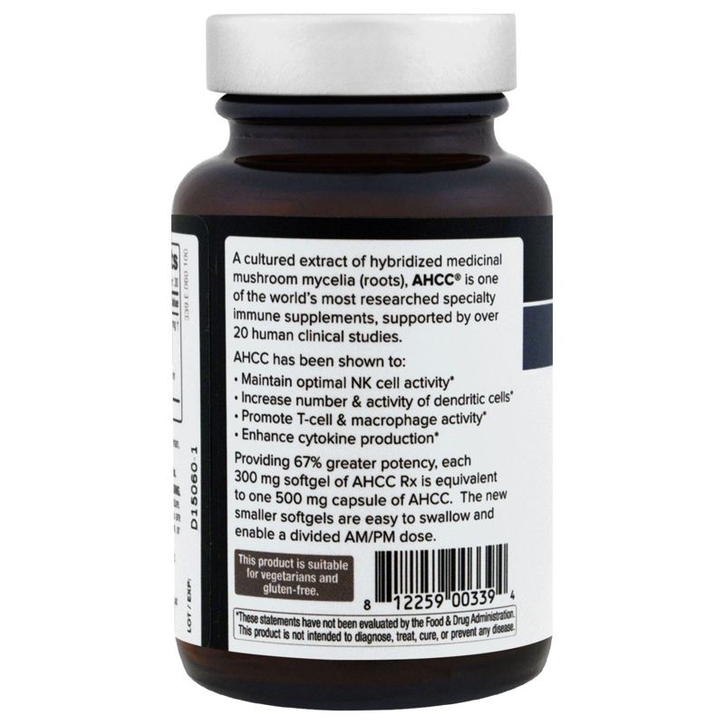 Quality of Life Labs AHCC RX, 300 mg, 60 Softgels, Dietary Supplements