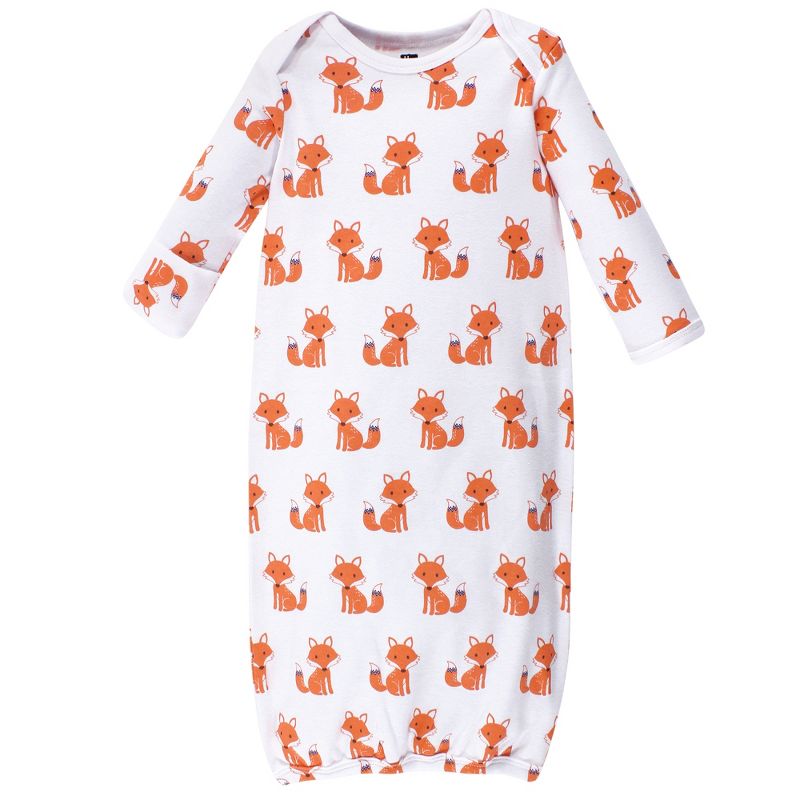 Luvable Friends Baby Boy Cotton Long-Sleeve Gowns 3pk, Little Man, 0-6 Months