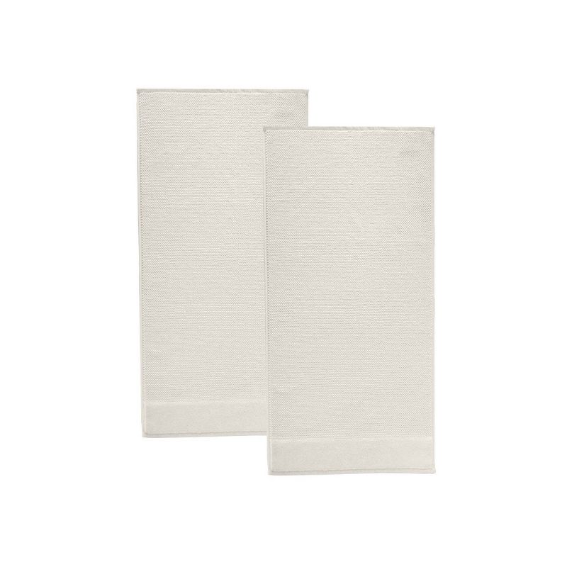 2pc Incanto Turkish Cotton Bath Mat Set Off White - Enchante Home