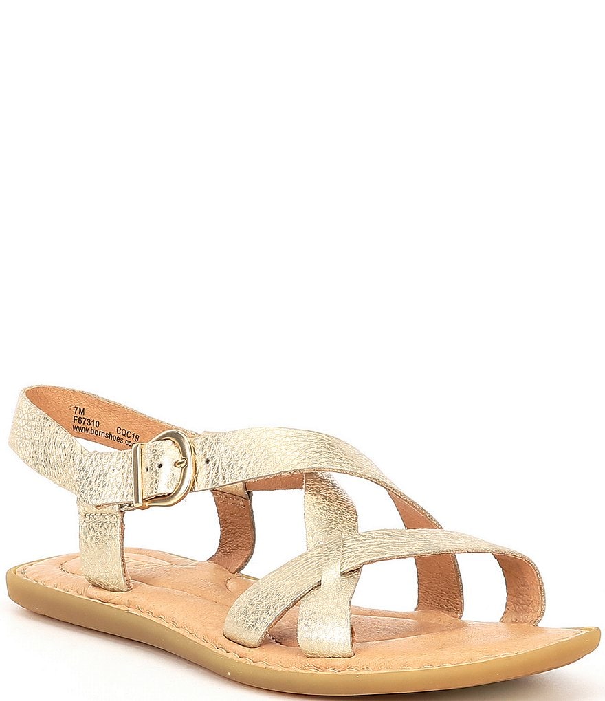 Born Ruben Banded Strappy Leather Sandals