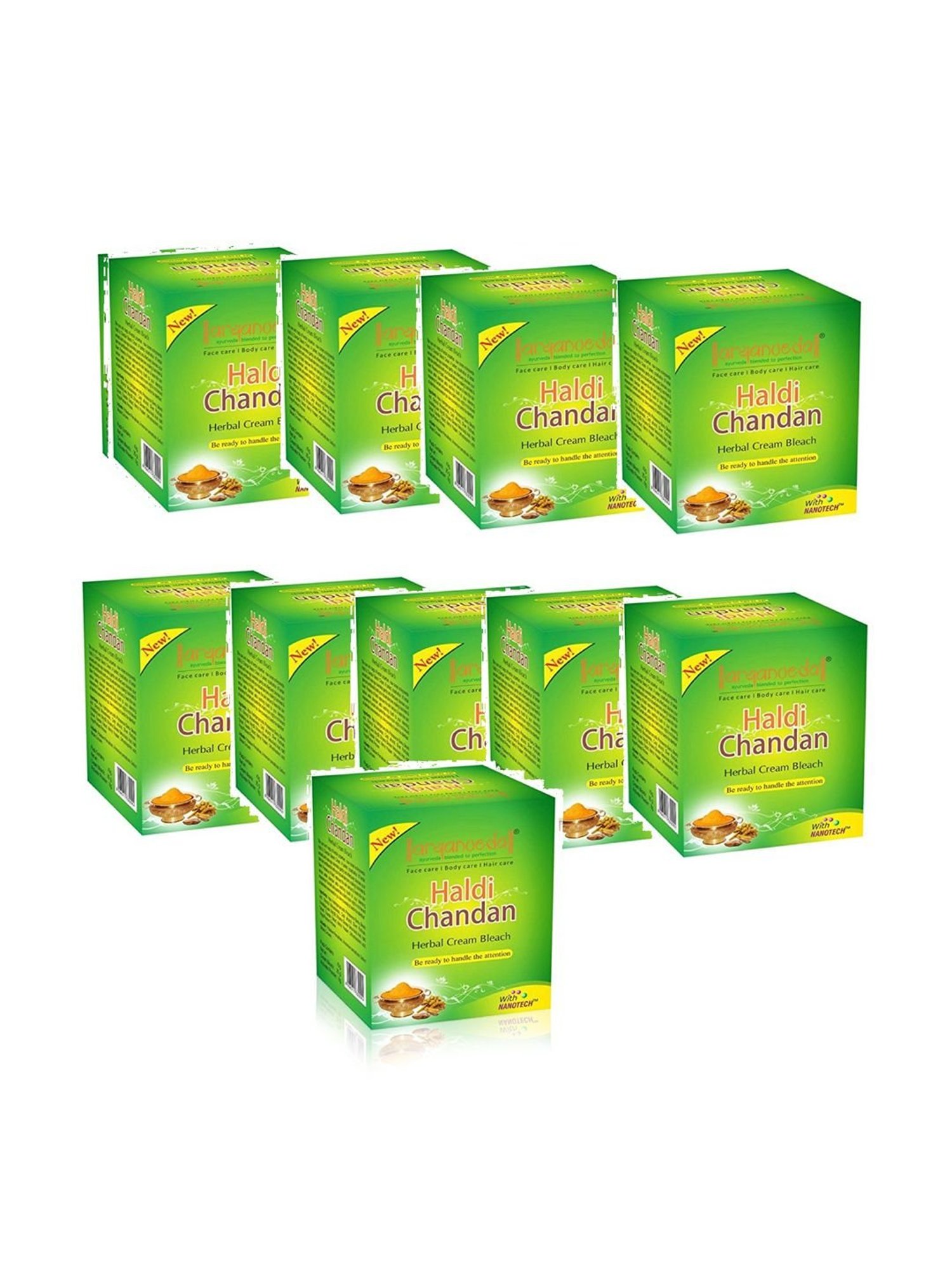 Aryanveda Haldi Chandan Herbal Bleach Cream (Pack of 10)