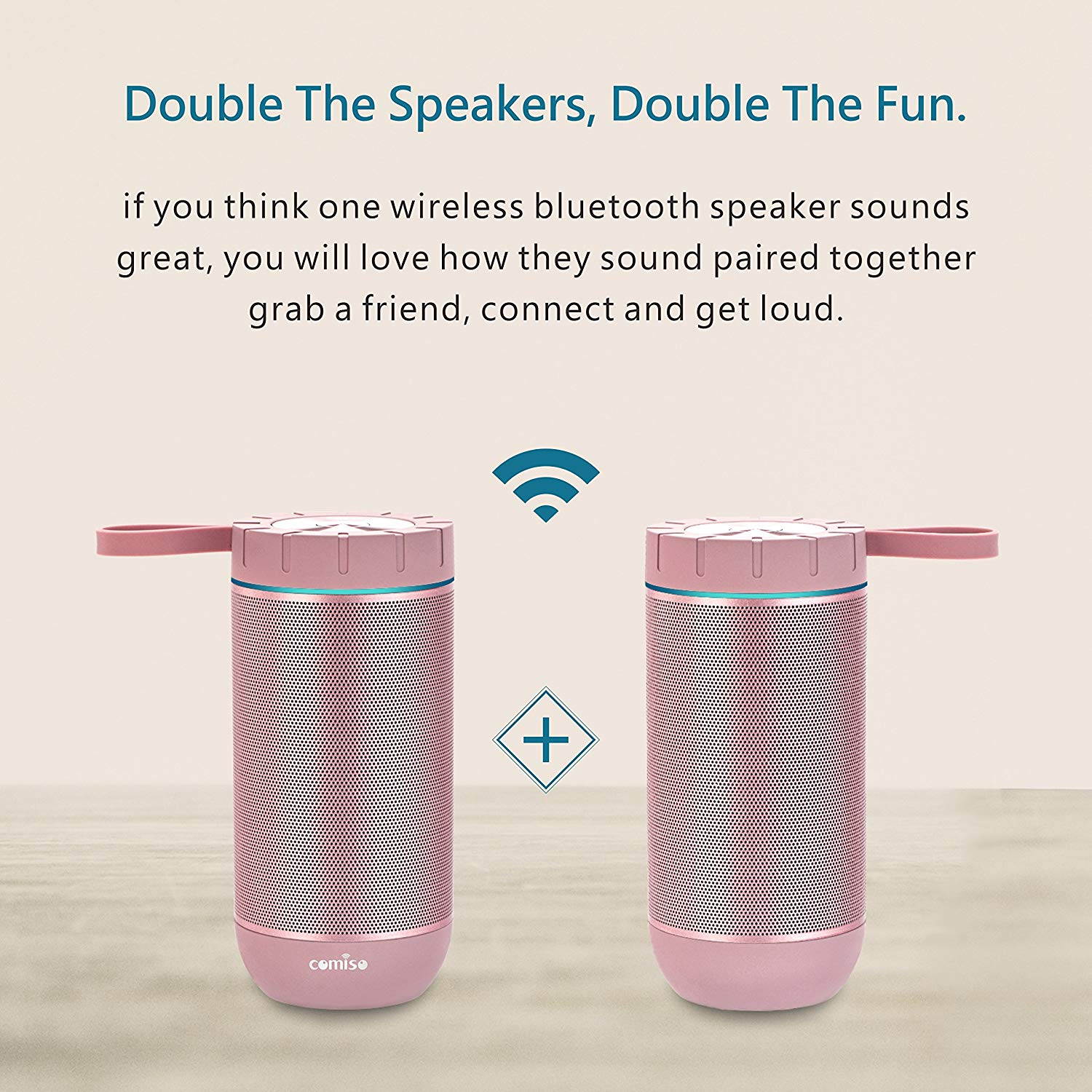 Waterproof Bluetooth Speakers, Outdoor Wireless Portable Speaker with microphone, 36 Hours Playtime, Superior Sound for Car, Camping, Beach, Sports, Pool Party, Shower