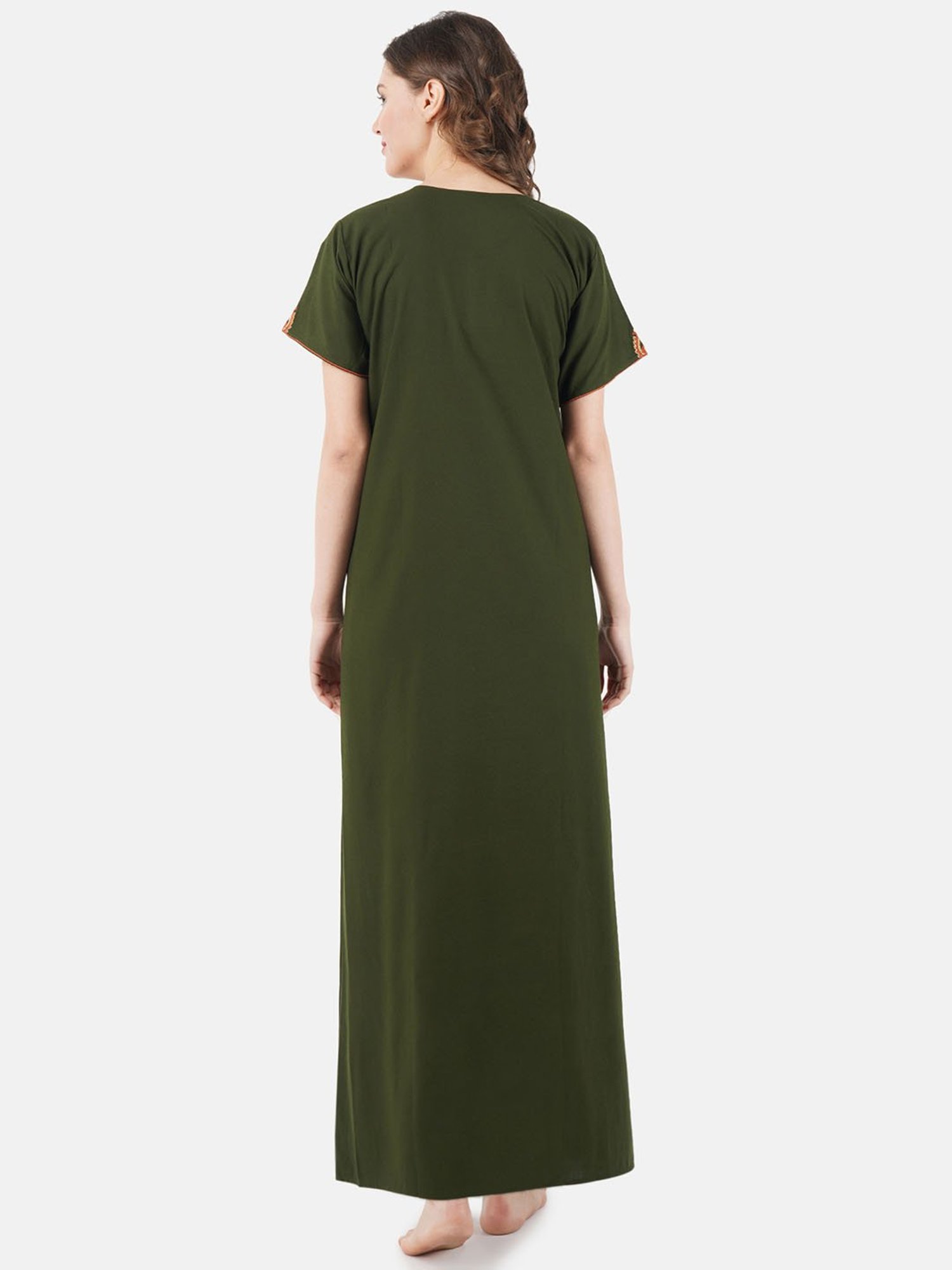 KOI SLEEPWEAR Olive Embroidered Nighty