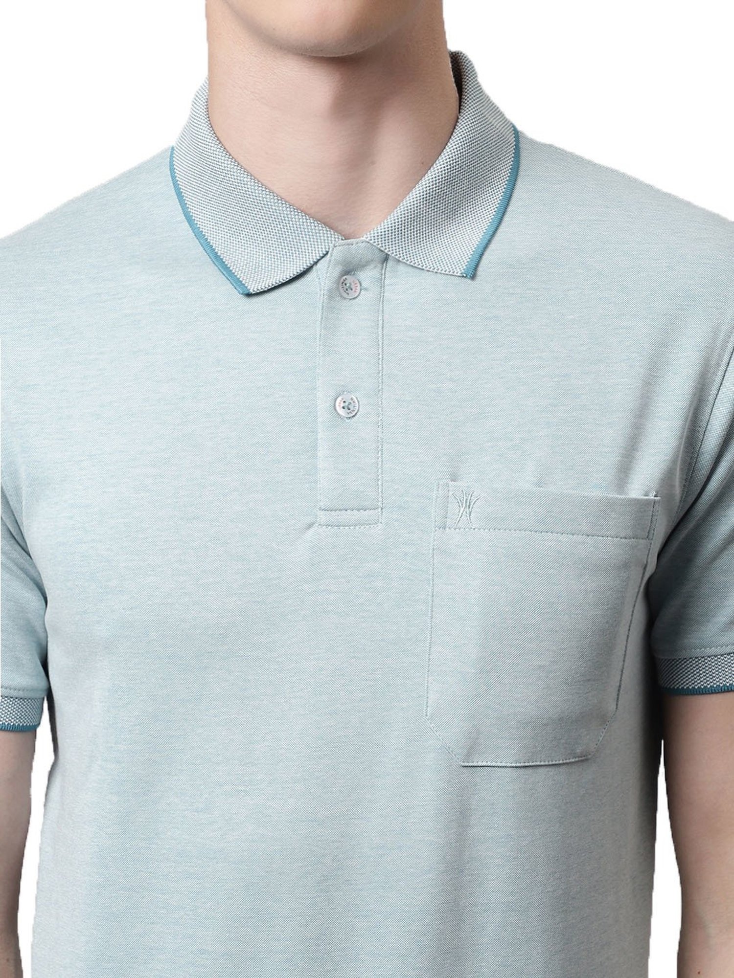 Venitian- Forbidden Clothing Light Turquoise Regular Fit Polo T-Shirt