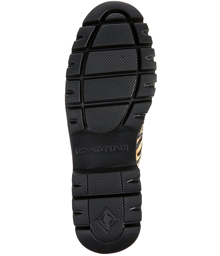 Donald Pliner Hope Animal Print Haircalf Lug Sole Loafers
