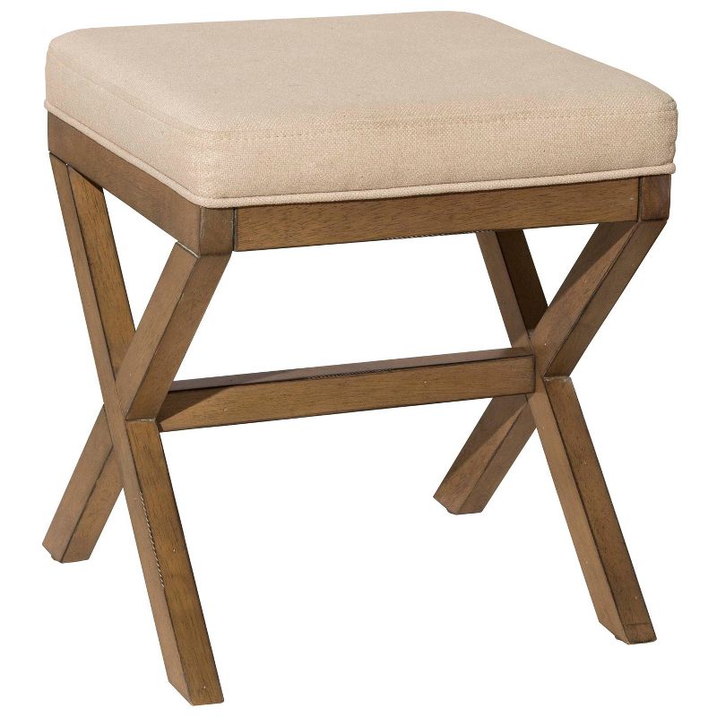 18.5" Somerset Backless Wood Vanity Stool Fog - Hillsdale Furniture