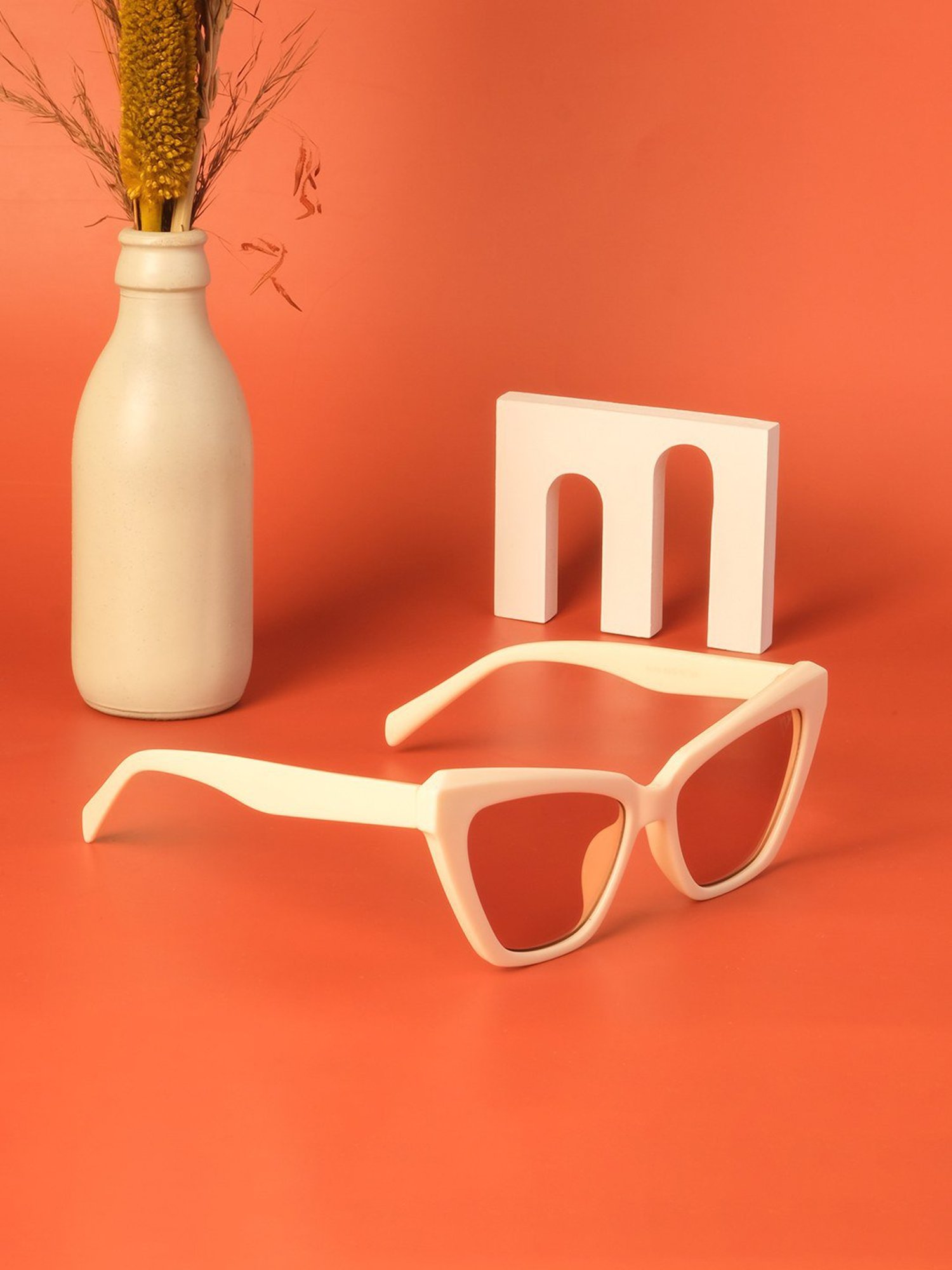 Voyage Light Brown Cat Eye UV Protection Sunglasses for Women