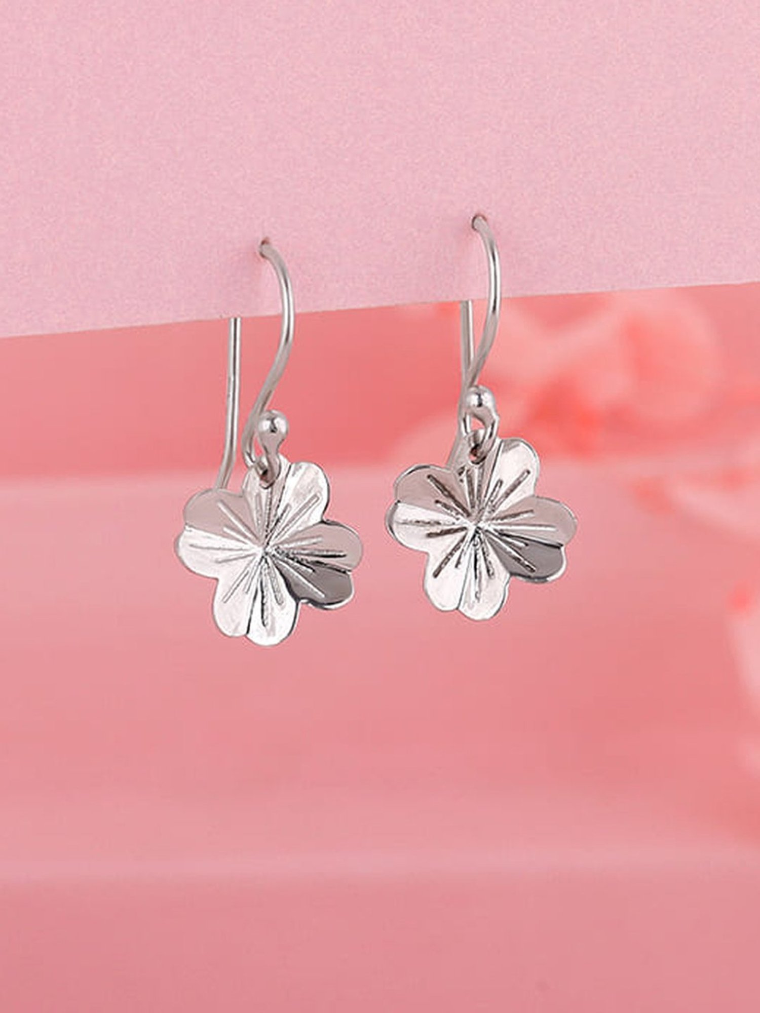 GIVA 925 Silver Petals Earring for Women & Girls
