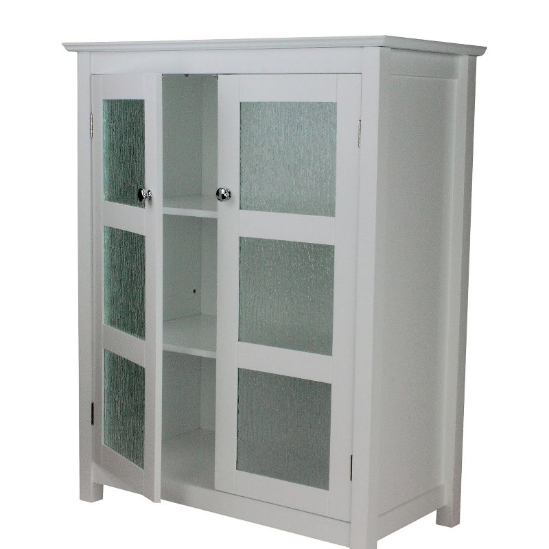 Connor Floor Cabinet White - Elegant Home Fashions