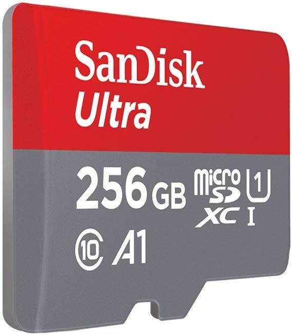 Sandisk Ultra 256GB Micro SDXC UHS-I Card with Adapter, Memory Card Up To 100 MB/s