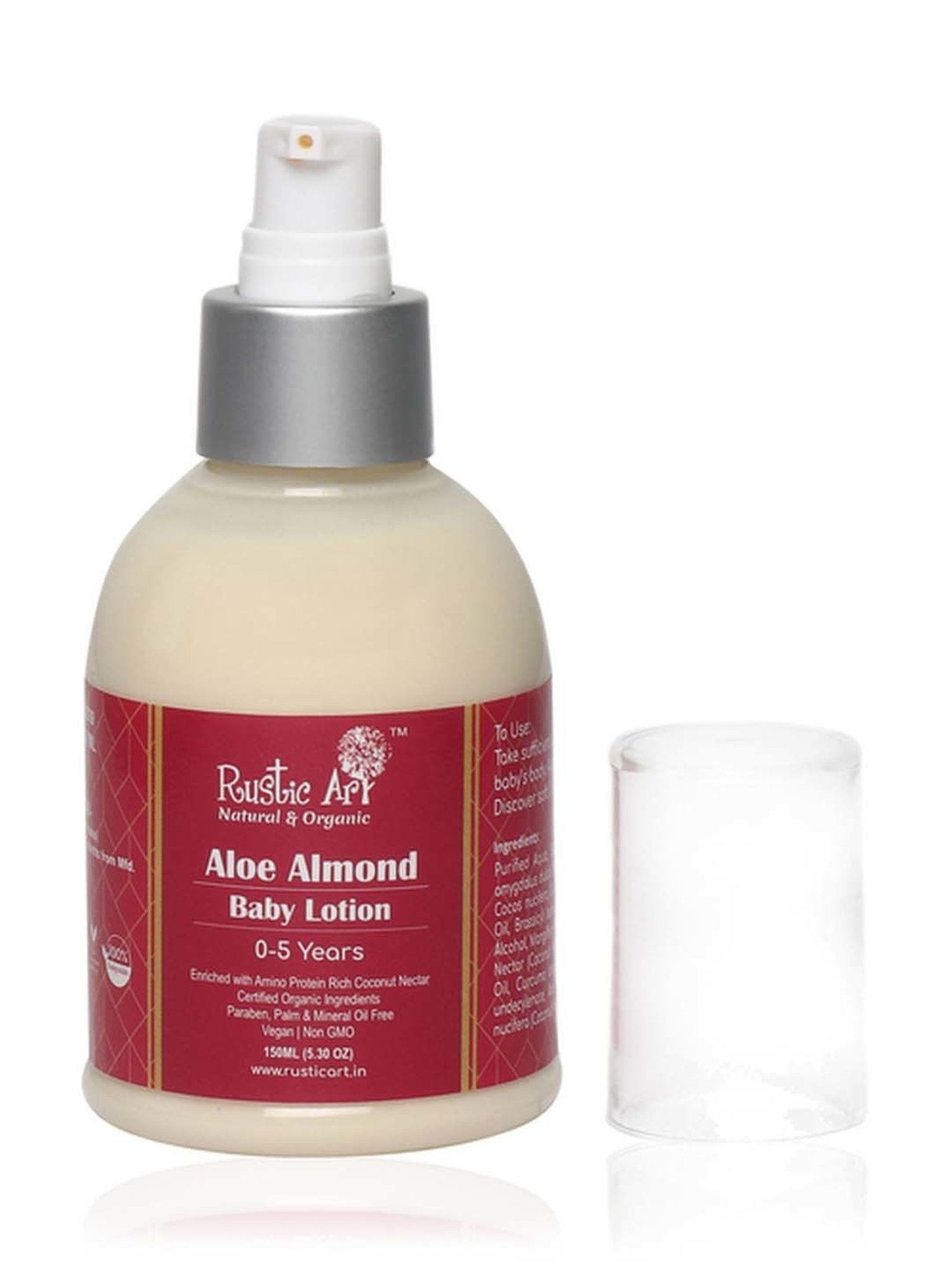 Rustic Art Aloe Almond Baby Lotion - 150 ml