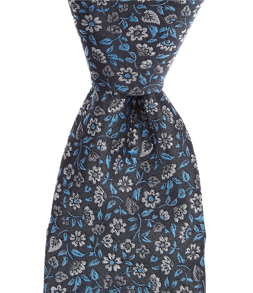 Murano Multi Color Flower Narrow 3 1/8#double; Tie