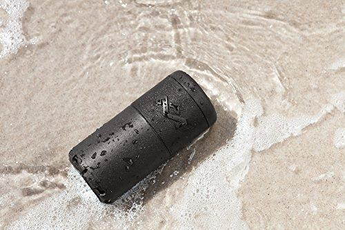 House of Marley, Chant Sport Bluetooth Speaker, Designed to Float, Waterproof/Dust Resistant IP67, Integrated Mic, Fits In Most Cup Holders & Bottle Cages, Carabiner Clip, Outdoor, EM-JA009-BK Black