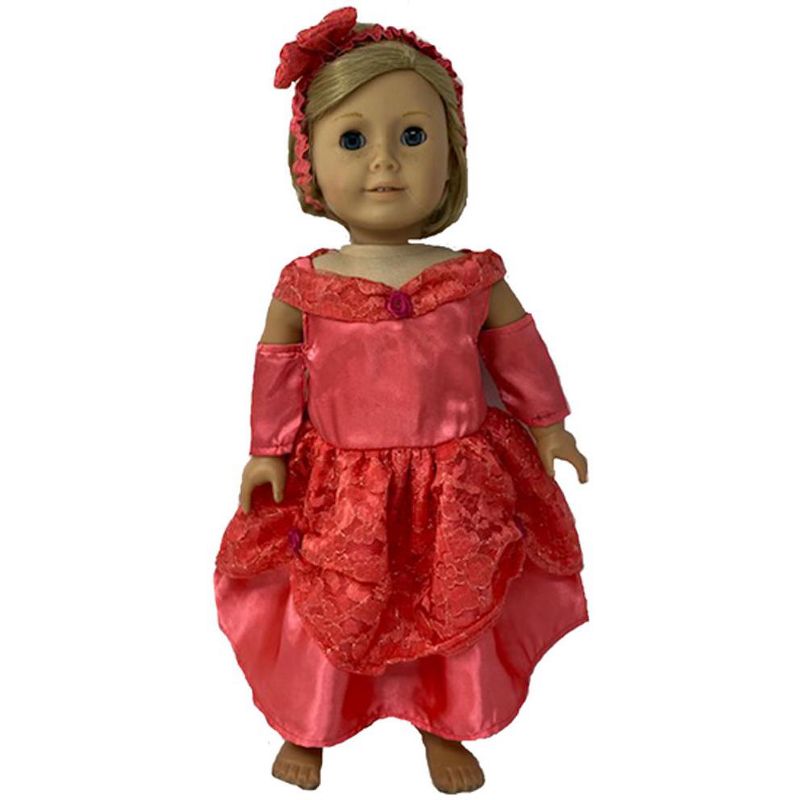 Doll Clothes Superstore Orange Princess Dress Fits 18 Inch Girl Dolls Like Our Generation American Girl
