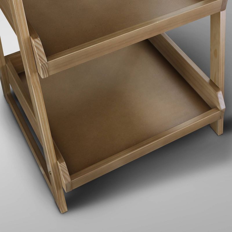 74" 5 Shelf Ladder Bookcase Alpine Gray - Flora Home