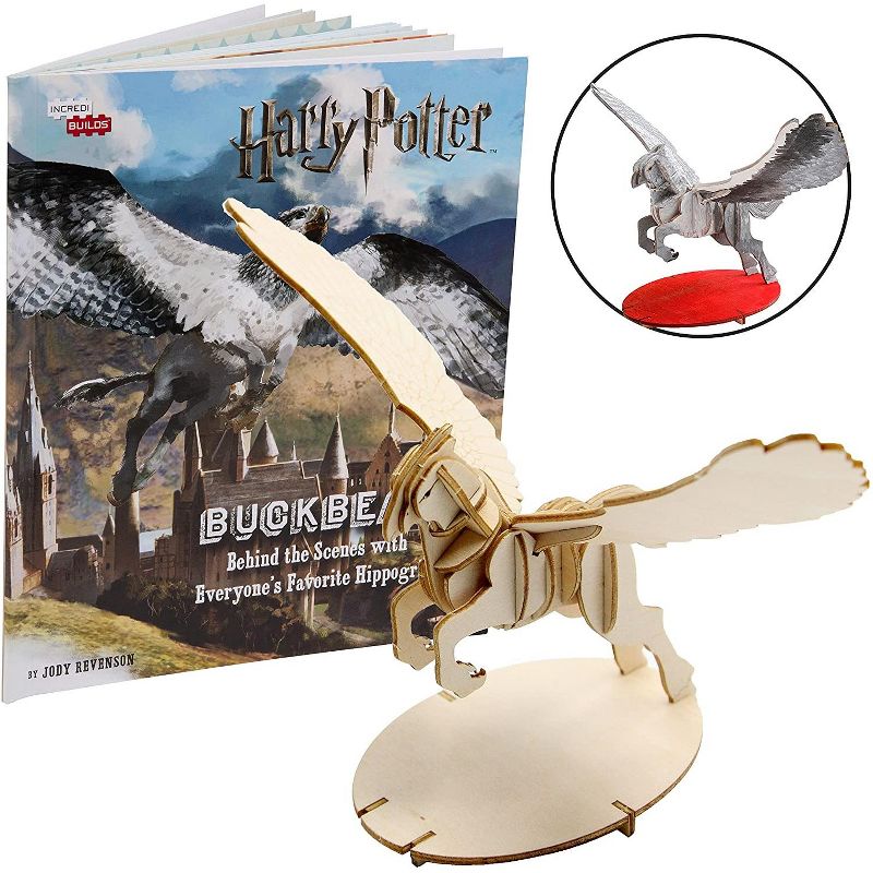 Incredibuilds Harry Potter Buckbeak Book & Wood Model Figure Kit