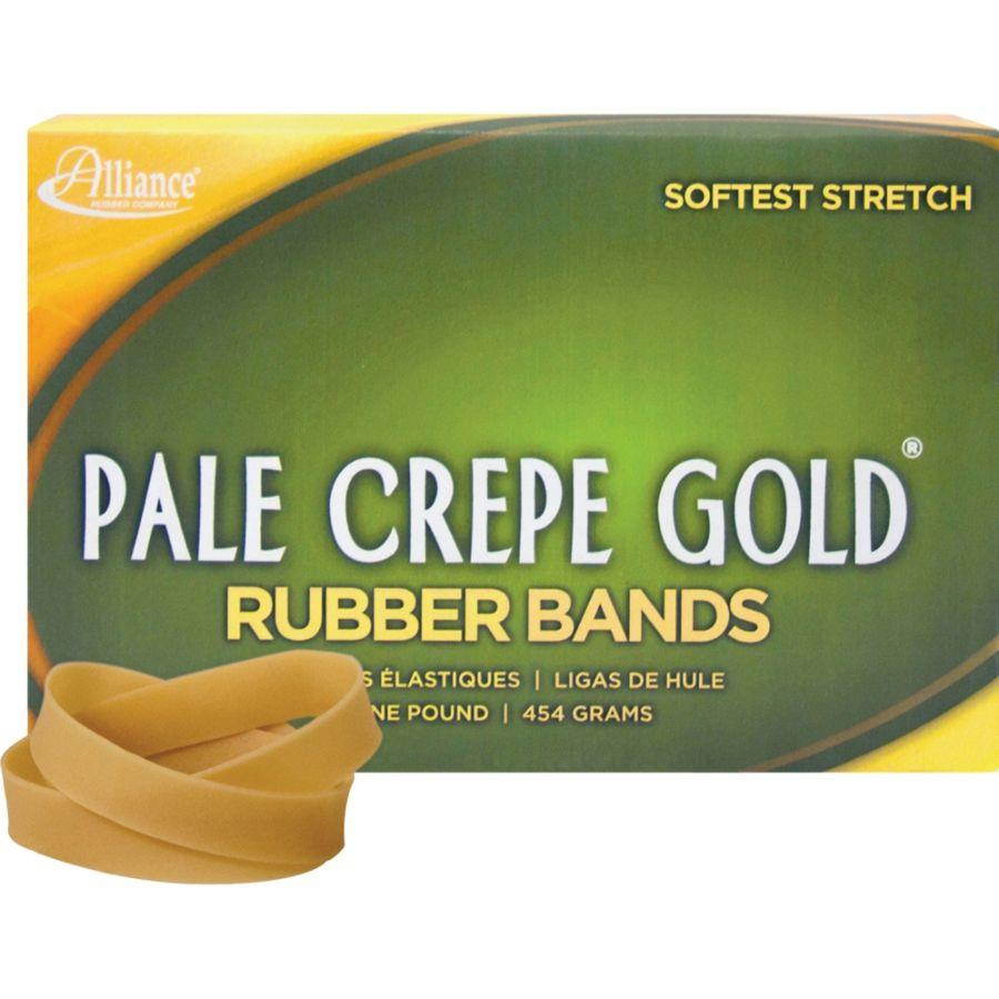 Alliance Rubber Pale Crepe Gold Rubber Band 320 EA/BX