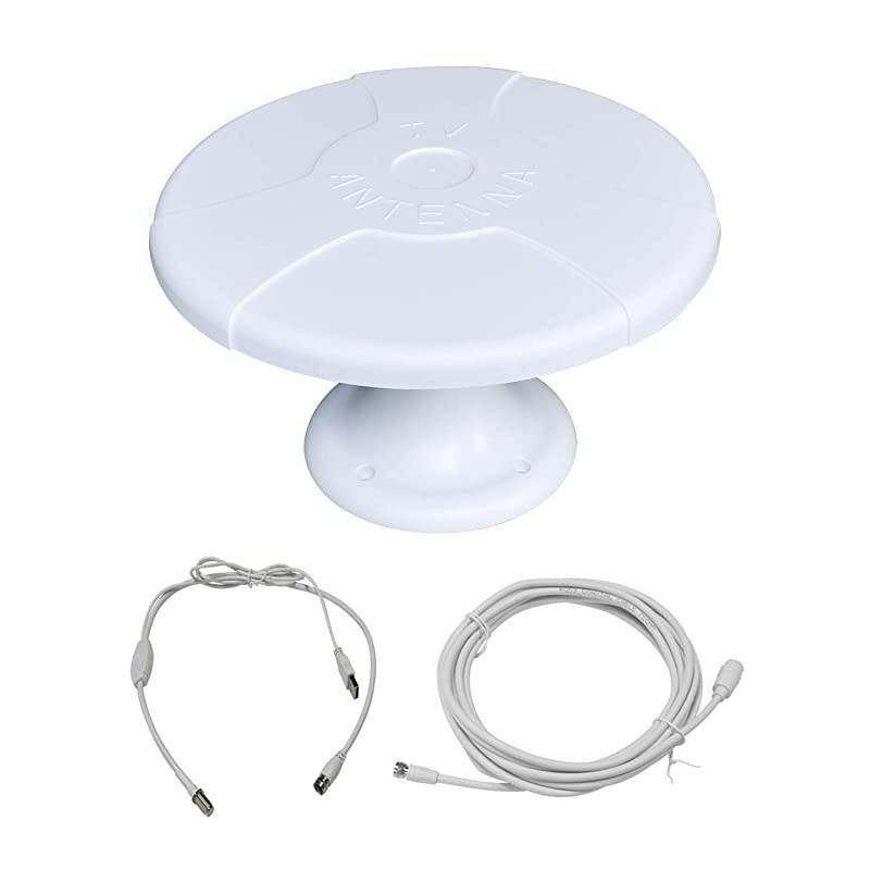 LongRang UFO Digital HDTV Antenna for RV Trailer Truck Caravan Boat White