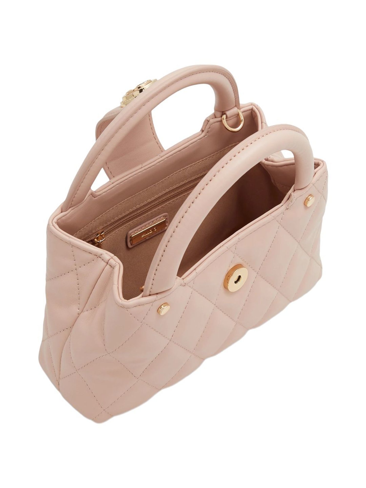 Aldo Pink Striped Small Handbag