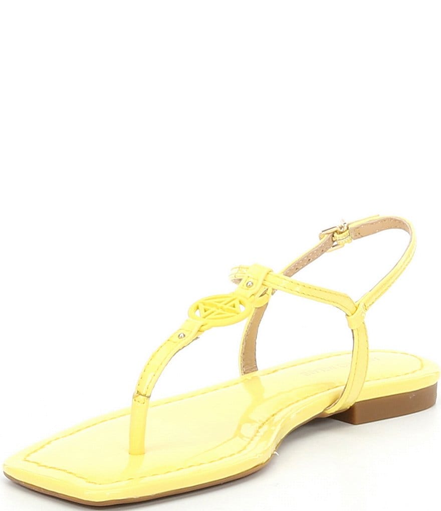 Antonio Melani Darsee Patent Leather Thong Flat Sandals