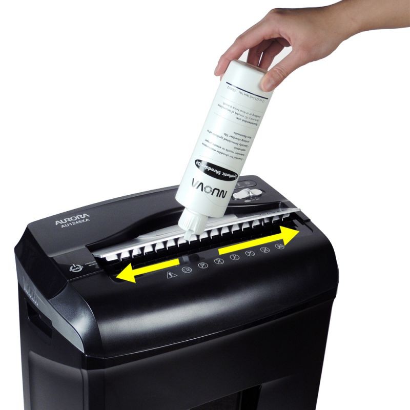 2-Pack Nuova Synthetic Paper Shredder Oil, 12 oz. Bottle with Flip Top Cap