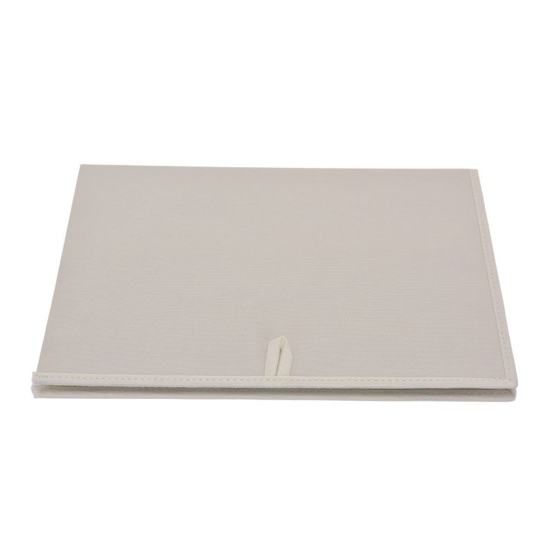 StorageWorks 65L Fabric Storage Bin Lid and Window Sandstone