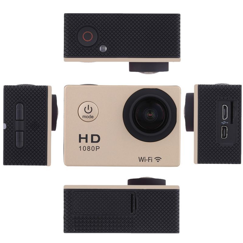 W8 1080P 30FPS 12MP Wifi Waterproof 30M Shockproof 170&deg; Wide Angle 1.5" Screen Outdoor Action Sports Camera Camcorder Digital Cam Video HD DV Car DVR