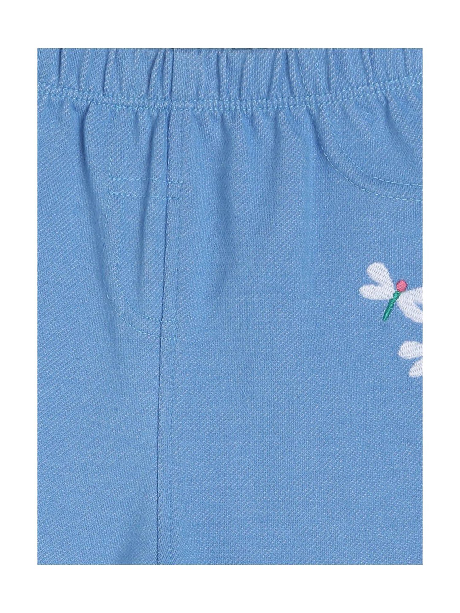 MINIKLUB Kids Blue Self Design Jeggings