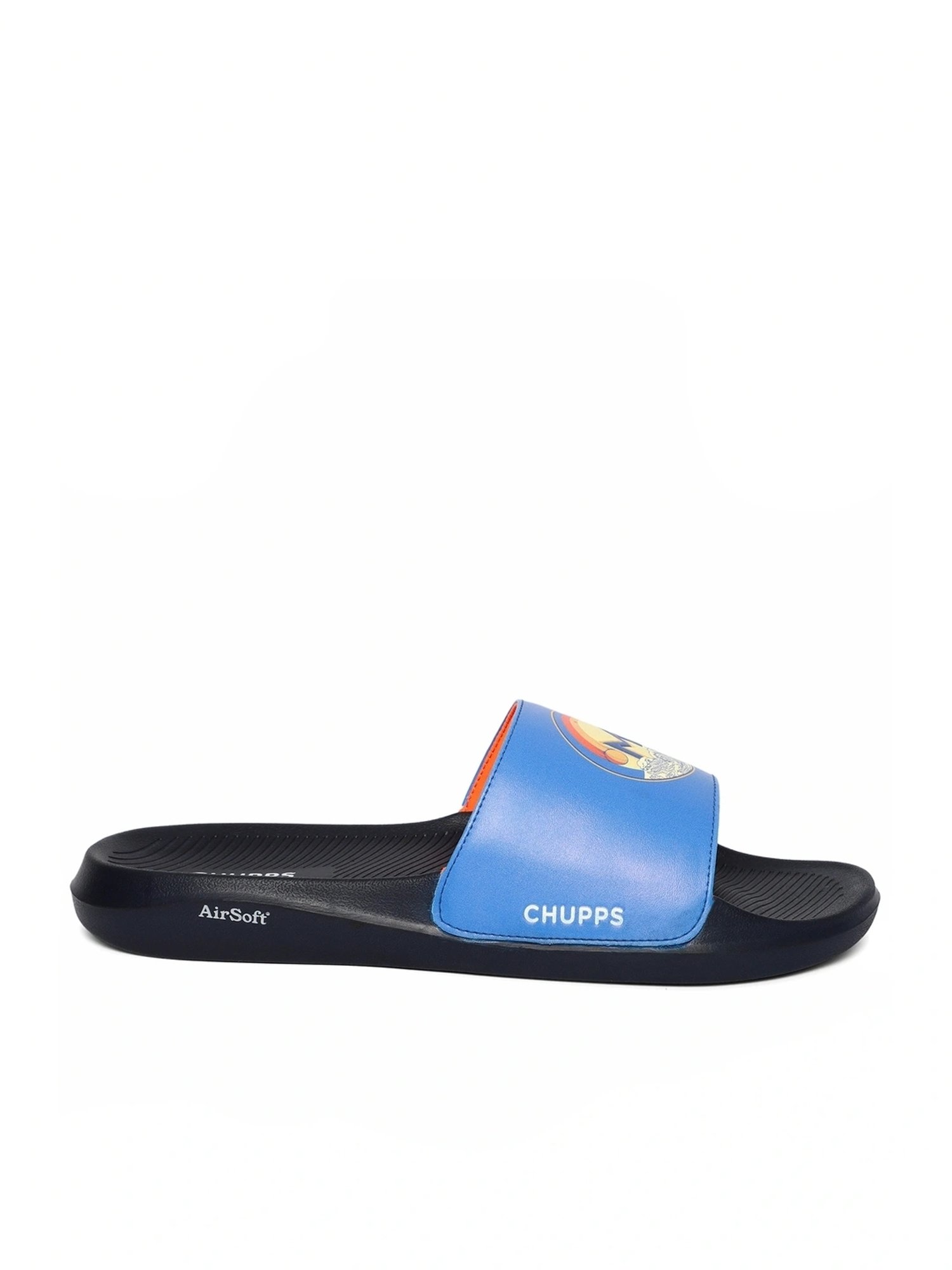 Chupps Men's Mumbai Indians Blue Slides