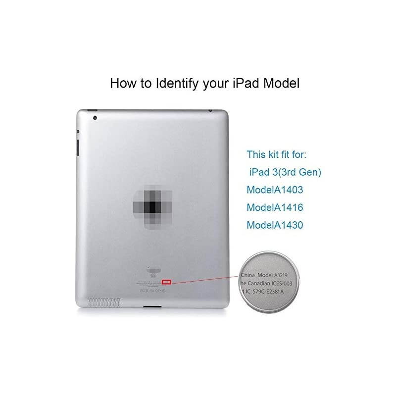 Touch Screen Replacement Parts Digitizer Glass Assembly for ipad 3 2012 97 inch A1416 A1430 A1403 + Professional Tool Kit black