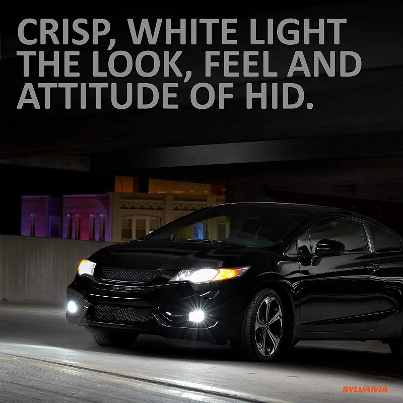 Sylvania H11SZ.BB2 High Performance SilverStar zXe H11 Halogen Fog Light Bulb HID Attitude and Xenon Fueled, White (2 Pack)