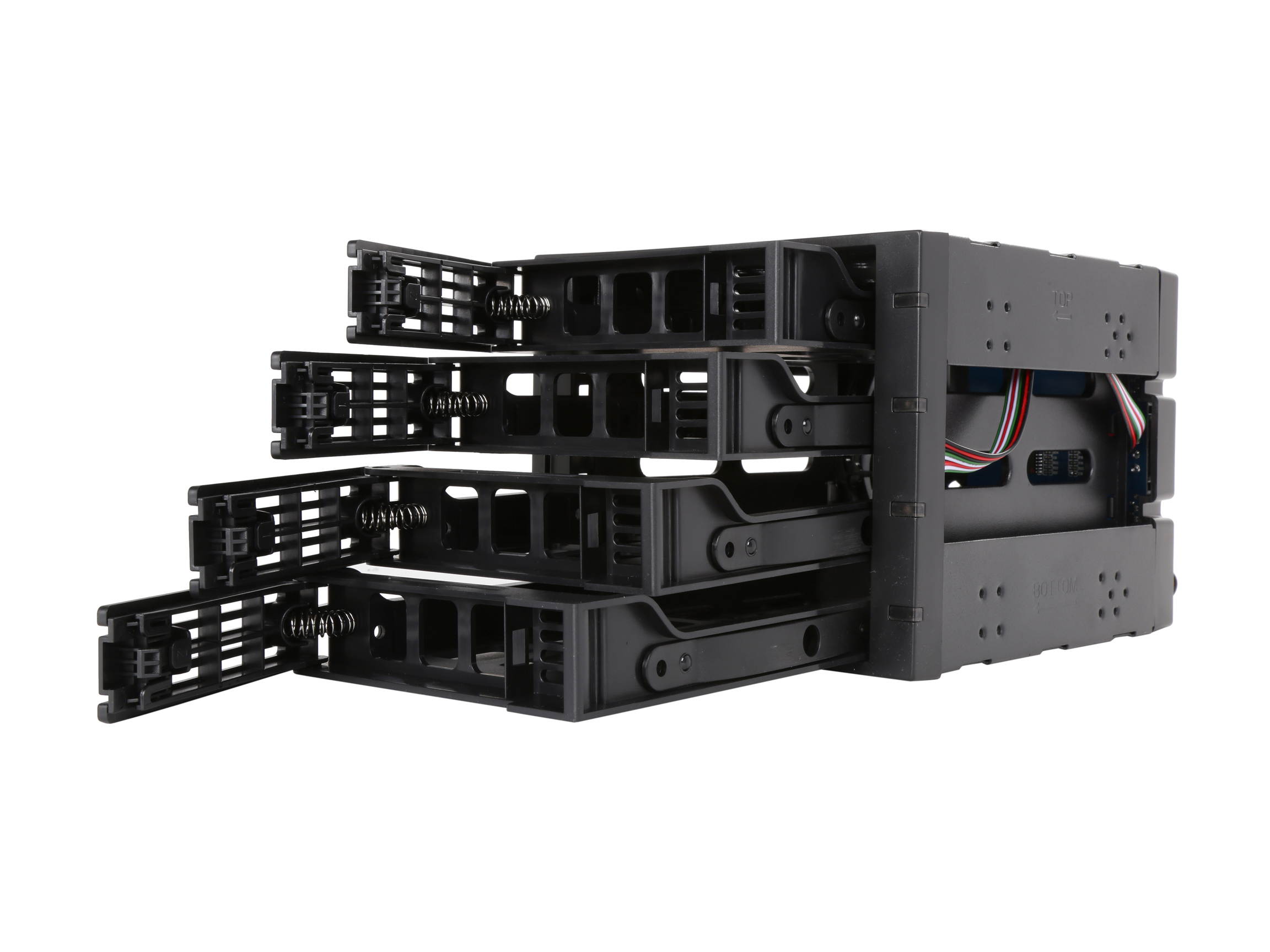 Rosewill RSV-SATA-Cage-34 - Hard Disk Drives - Black, 3 x 5.25" to 4 x 3.5" Hot-Swap - SATA III / SAS - Cage