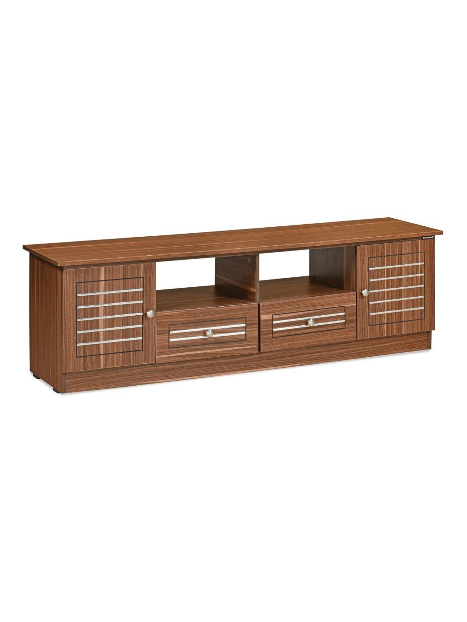 Nilkamal Cora White Engineered Wood TV Entertainment Unit with 2 Shelves