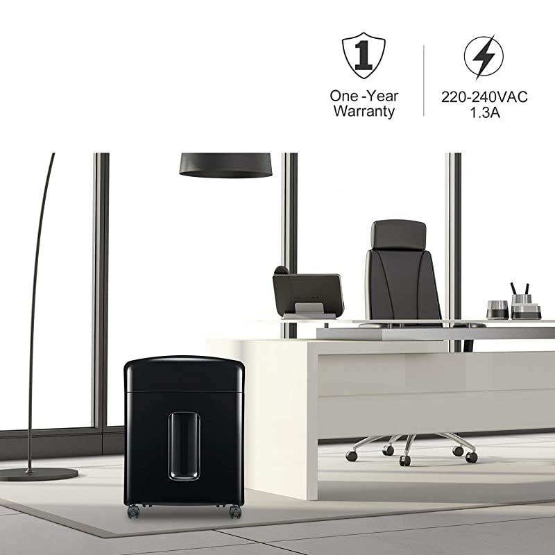 12Sheet CrossCut Paper and Credit Card Shredder with 35gallons Pullout Basket Black C220A